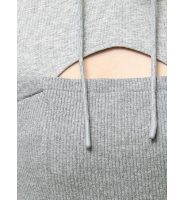 RESEXXY「カットアウトフーディワンピース」|ワンピース|