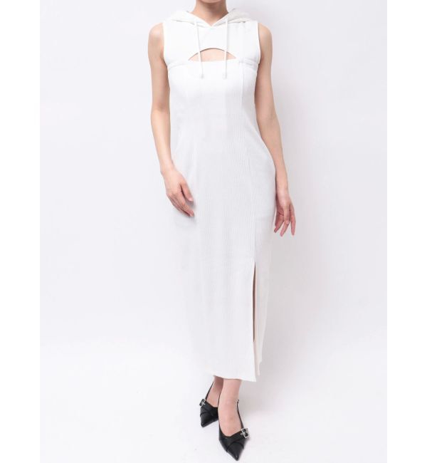 RESEXXY「カットアウトフーディワンピース」|ワンピース|