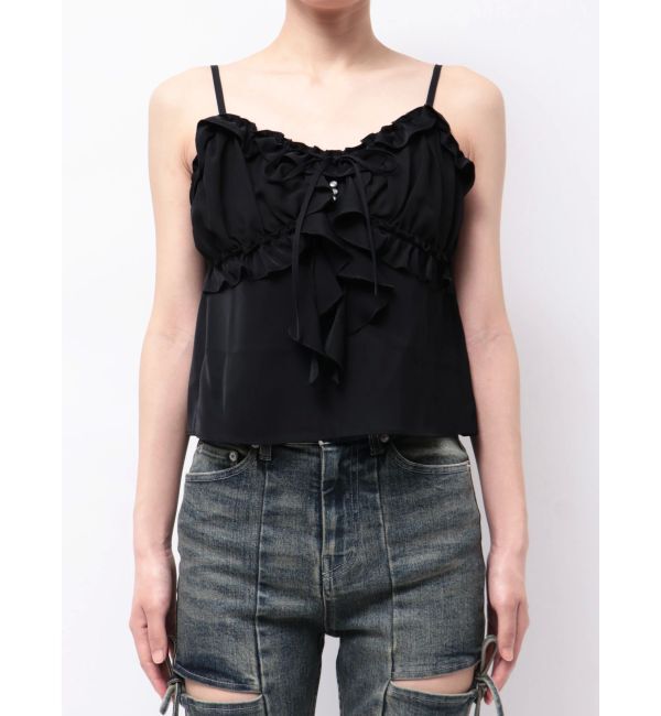 RESEXXY「バストギャザーカスケードキャミ」|キャミソール|