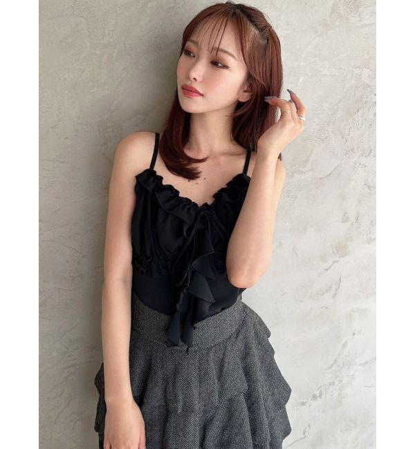 RESEXXY「バストギャザーカスケードキャミ」|キャミソール|