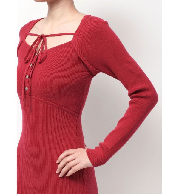 RESEXXY「リボンデザインニットワンピース」|ワンピース|