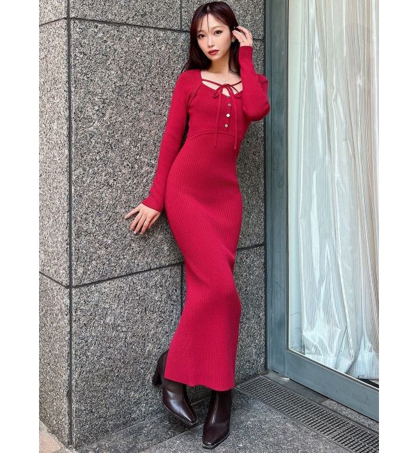 RESEXXY「リボンデザインニットワンピース」|ワンピース|