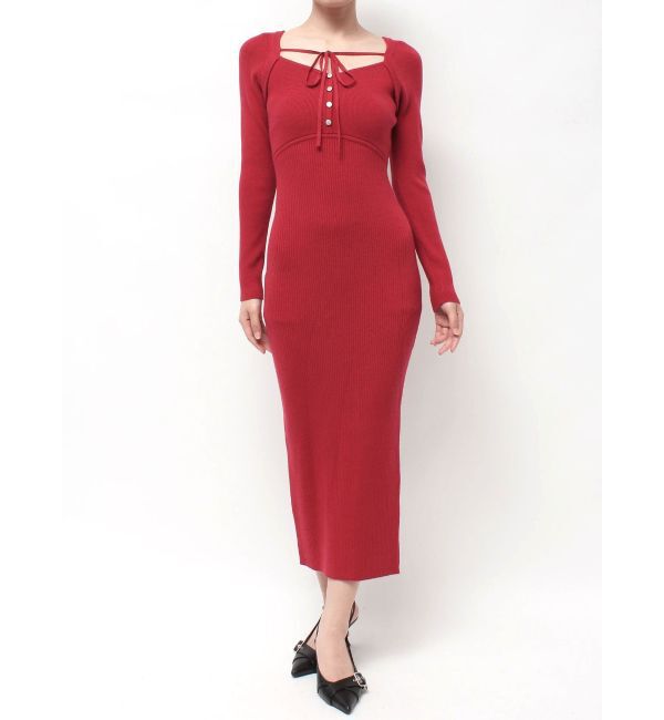 RESEXXY「リボンデザインニットワンピース」|ワンピース|