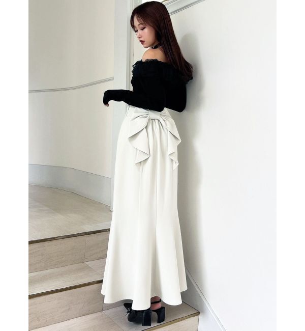 RESEXXY「シアーコンビオフショルニットトップス」|ニット・セーター|