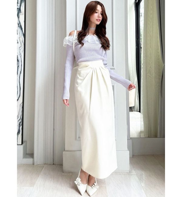 RESEXXY「シアーコンビオフショルニットトップス」|ニット・セーター|