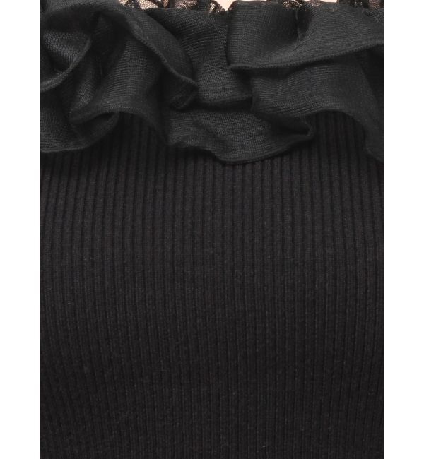 RESEXXY「シアーコンビオフショルニットトップス」|ニット・セーター|