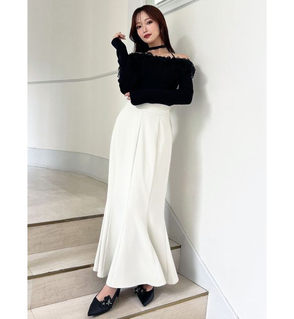 RESEXXY「シアーコンビオフショルニットトップス」|ニット・セーター|