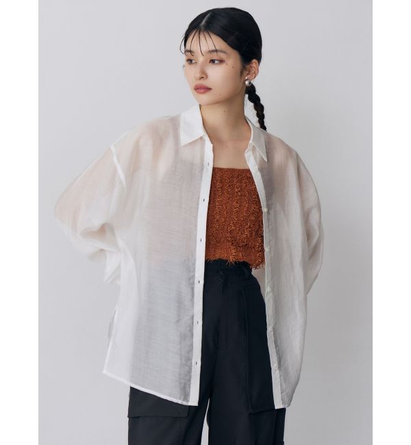 MURUA「マットシアーシャツ」|シャツ・ブラウス|