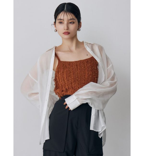 MURUA「マットシアーシャツ」|シャツ・ブラウス|