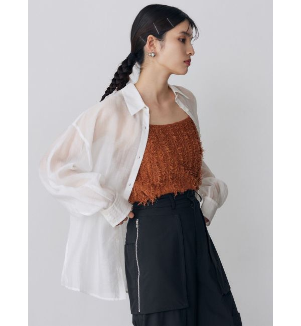 MURUA「マットシアーシャツ」|シャツ・ブラウス|