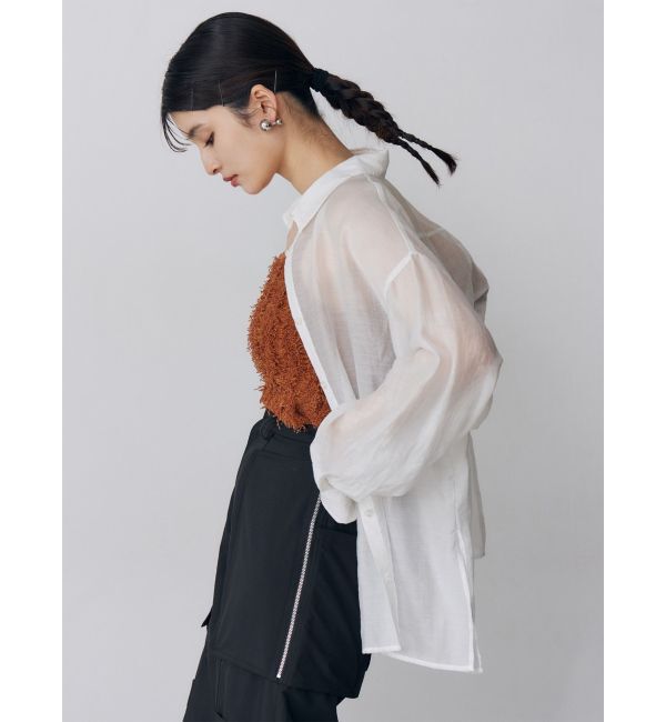 MURUA「マットシアーシャツ」|シャツ・ブラウス|