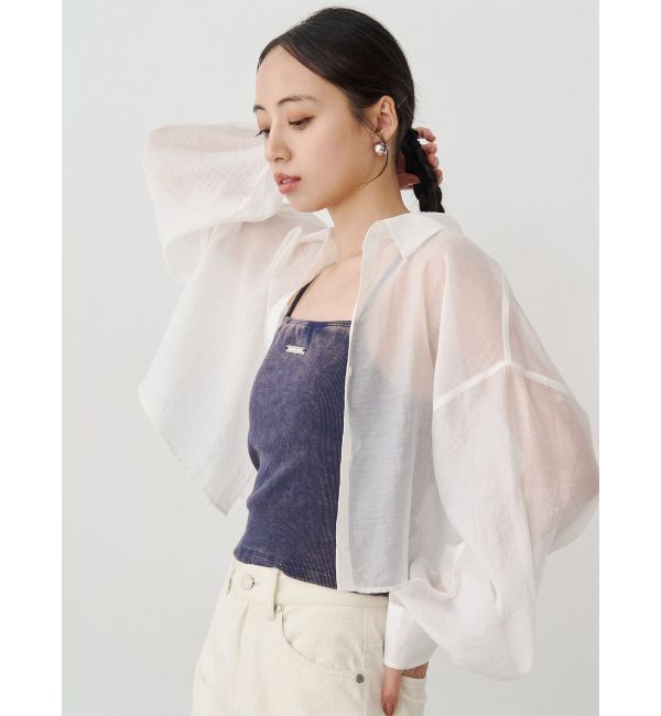 MURUA「マットシアーシャツ」|シャツ・ブラウス|