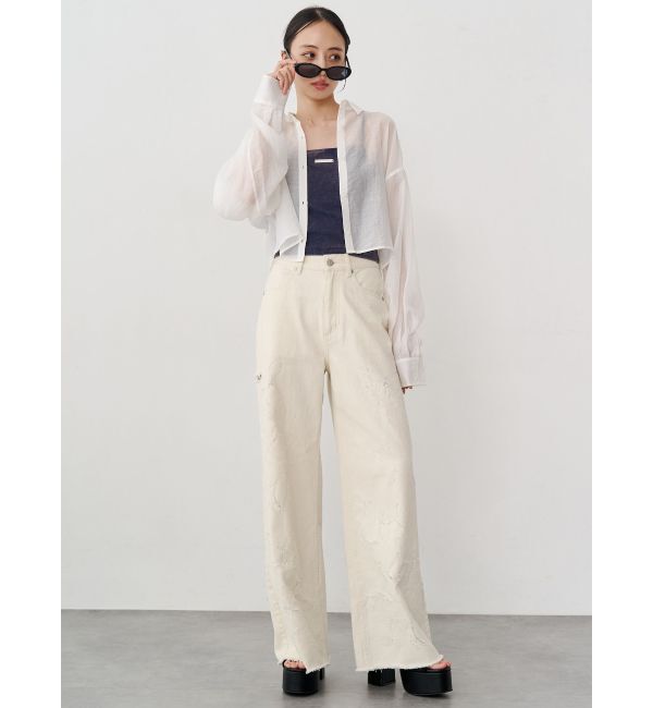 MURUA「マットシアーシャツ」|シャツ・ブラウス|