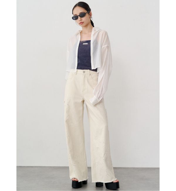 MURUA「マットシアーシャツ」|シャツ・ブラウス|