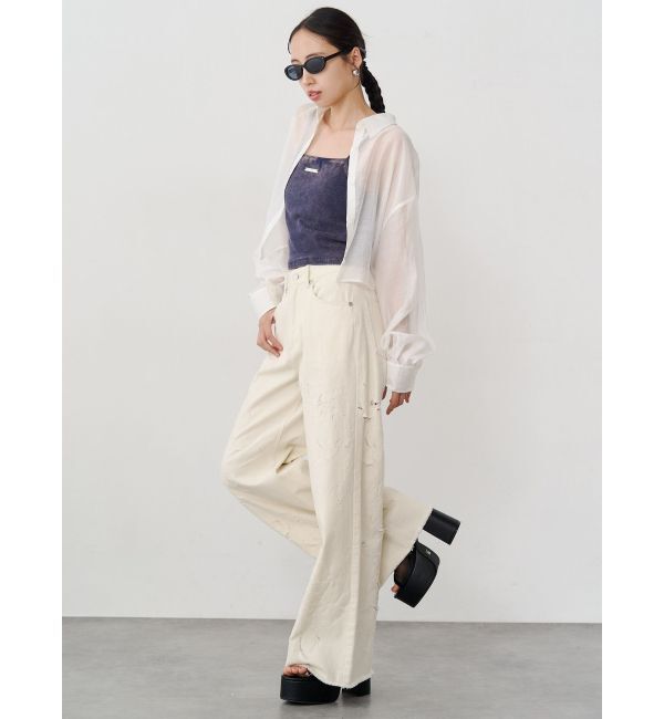 MURUA「マットシアーシャツ」|シャツ・ブラウス|