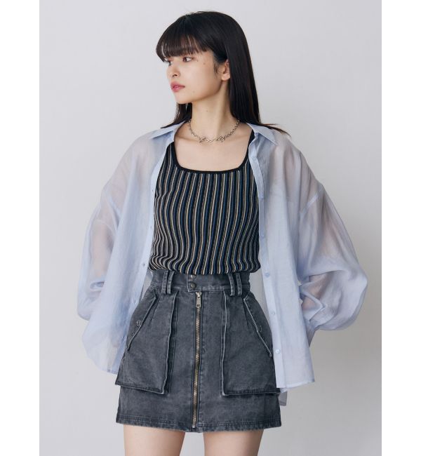 MURUA「マットシアーシャツ」|シャツ・ブラウス|