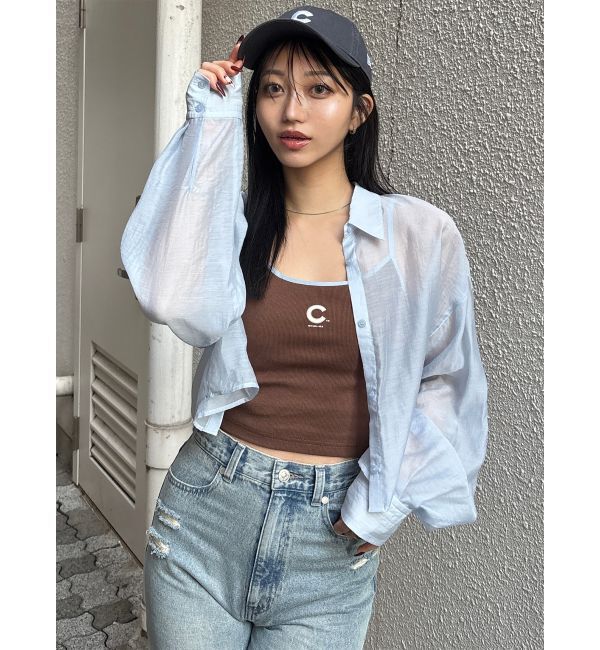 MURUA「マットシアーシャツ」|シャツ・ブラウス|