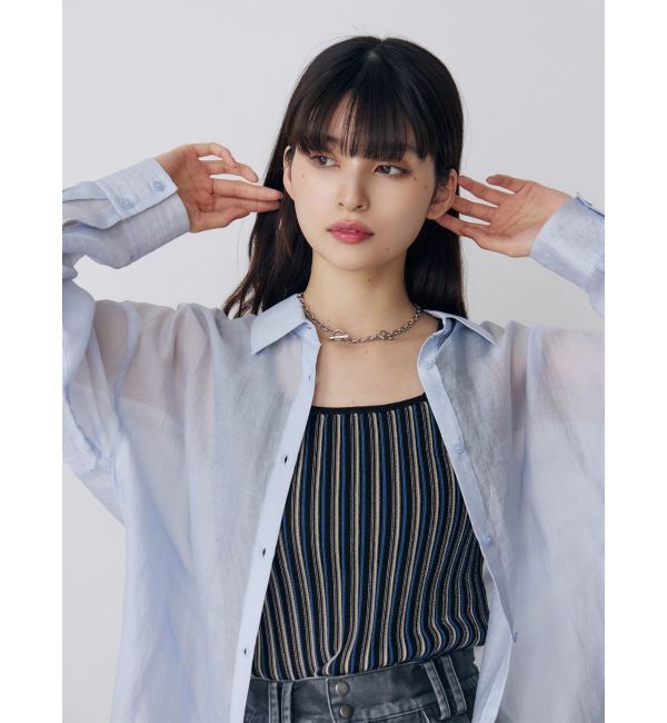 MURUA「マットシアーシャツ」|シャツ・ブラウス|