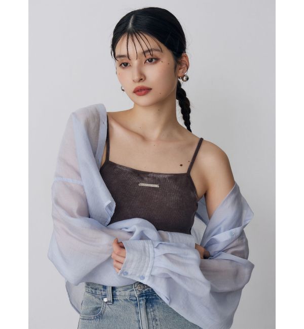 MURUA「マットシアーシャツ」|シャツ・ブラウス|