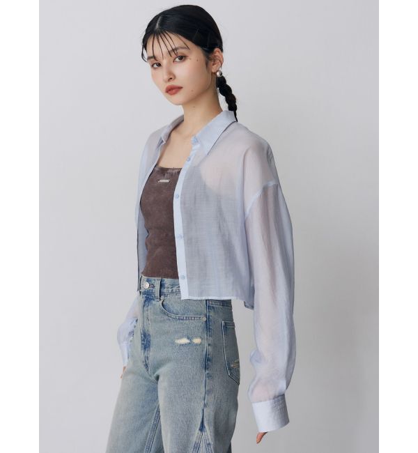 MURUA「マットシアーシャツ」|シャツ・ブラウス|