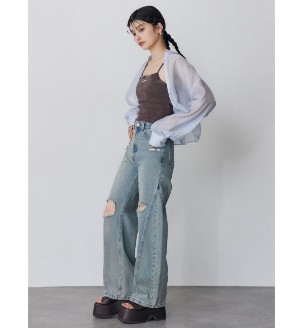 MURUA「マットシアーシャツ」|シャツ・ブラウス|