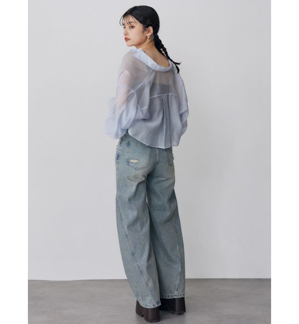 MURUA「マットシアーシャツ」|シャツ・ブラウス|