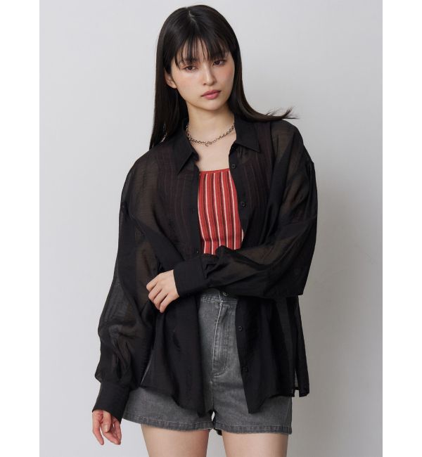 MURUA「マットシアーシャツ」|シャツ・ブラウス|