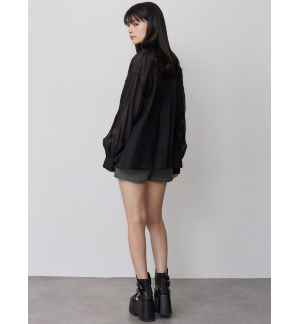 MURUA「マットシアーシャツ」|シャツ・ブラウス|