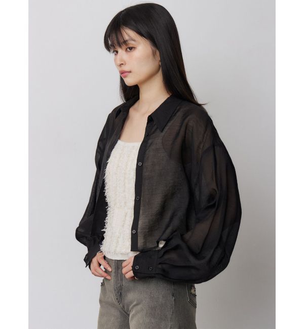 MURUA「マットシアーシャツ」|シャツ・ブラウス|