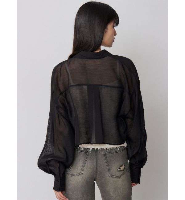 MURUA「マットシアーシャツ」|シャツ・ブラウス|