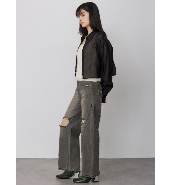 MURUA「マットシアーシャツ」|シャツ・ブラウス|