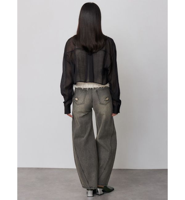 MURUA「マットシアーシャツ」|シャツ・ブラウス|