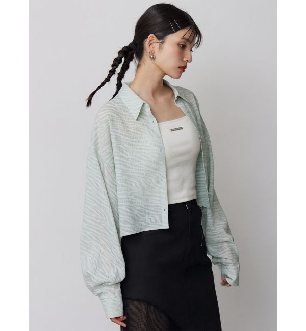 MURUA「マットシアーシャツ」|シャツ・ブラウス|