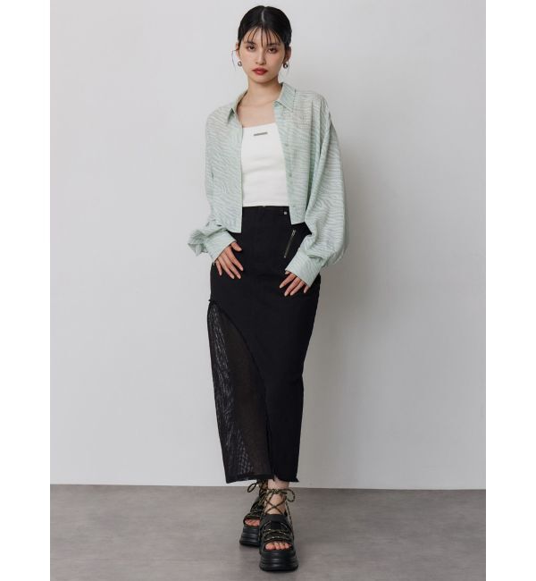 MURUA「マットシアーシャツ」|シャツ・ブラウス|