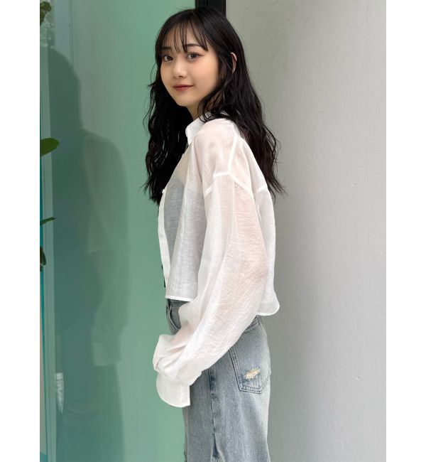 MURUA「マットシアーシャツ」|シャツ・ブラウス|