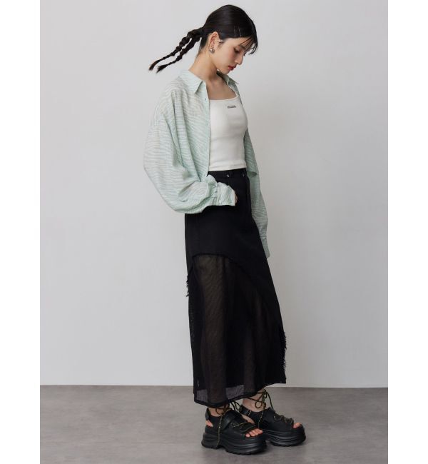 MURUA「マットシアーシャツ」|シャツ・ブラウス|