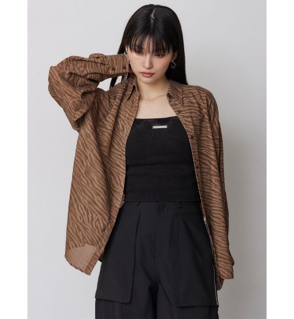 MURUA「マットシアーシャツ」|シャツ・ブラウス|