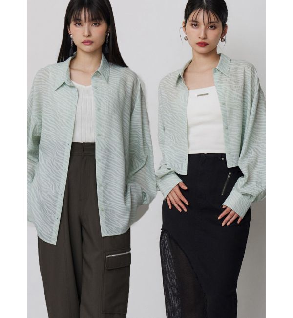 MURUA「マットシアーシャツ」|シャツ・ブラウス|ライトミックス