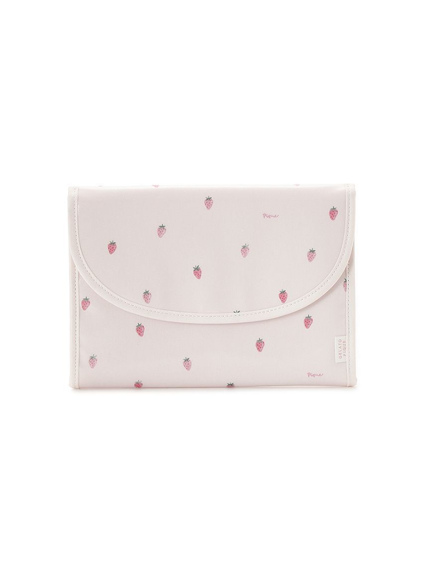 gelato pique「ストロベリー柄母子手帳ケースM」|マタニティ・ママグッズ|