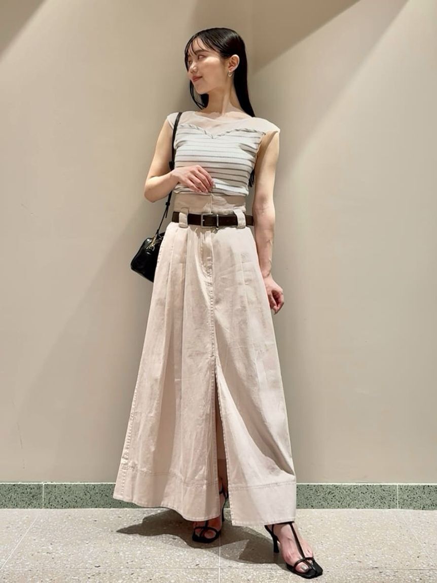 SNIDEL「シアー切替カットプルオーバー」|Tシャツ・カットソー|