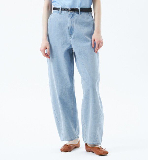 MACKINTOSH PHILOSOPHY「カーブワイドデニムパンツ」|デニム|ブリーチ