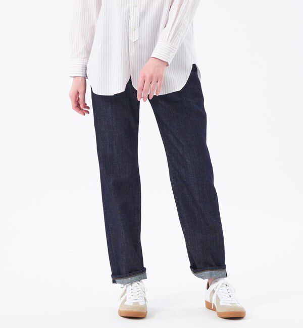 MACKINTOSH PHILOSOPHY「コットンリネンデニムストレートフィット」|デニム|ネイビー