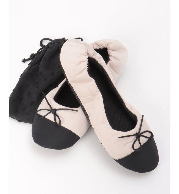 Lbc with Life「折りたたみスリッパ」|ルームシューズ|ベージュ