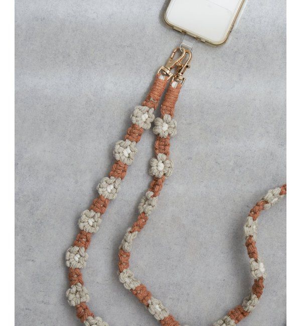 VENCE share style「ロングマクラメフラワーストラップ」|その他|