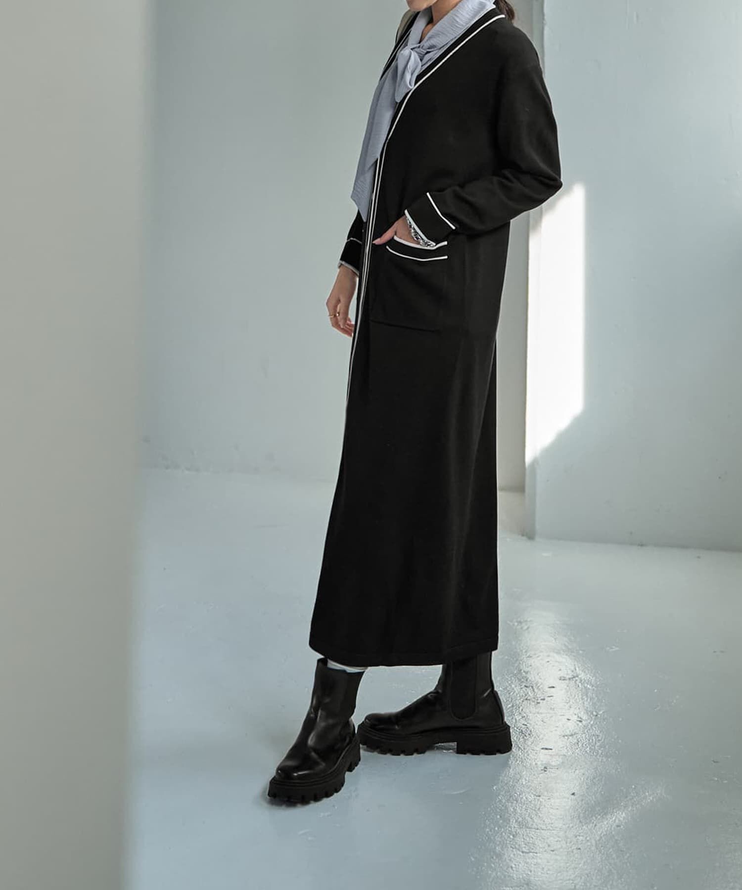 STYLE DELI「ライン配色ニットワンピース」|ワンピース|