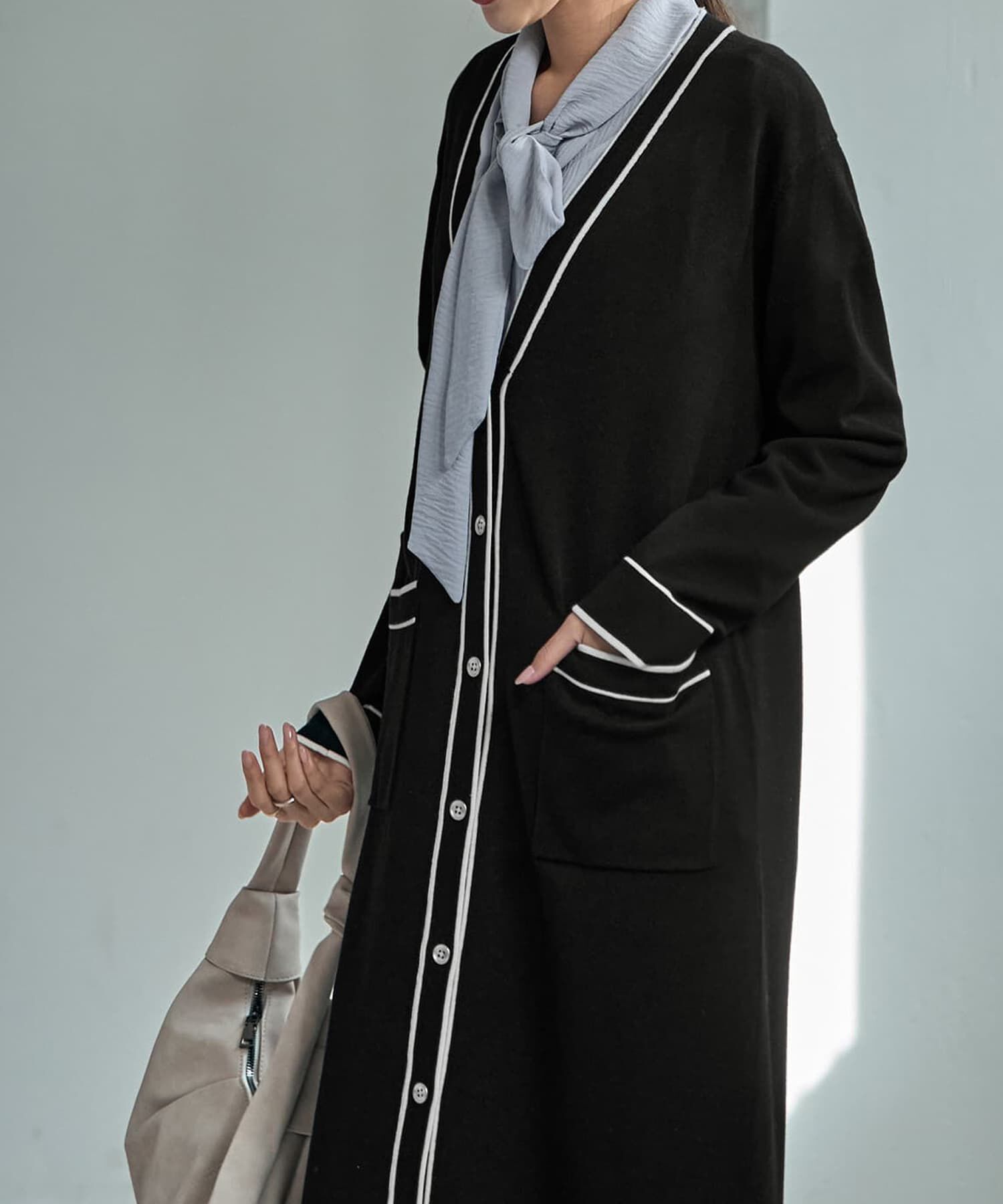 STYLE DELI「ライン配色ニットワンピース」|ワンピース|