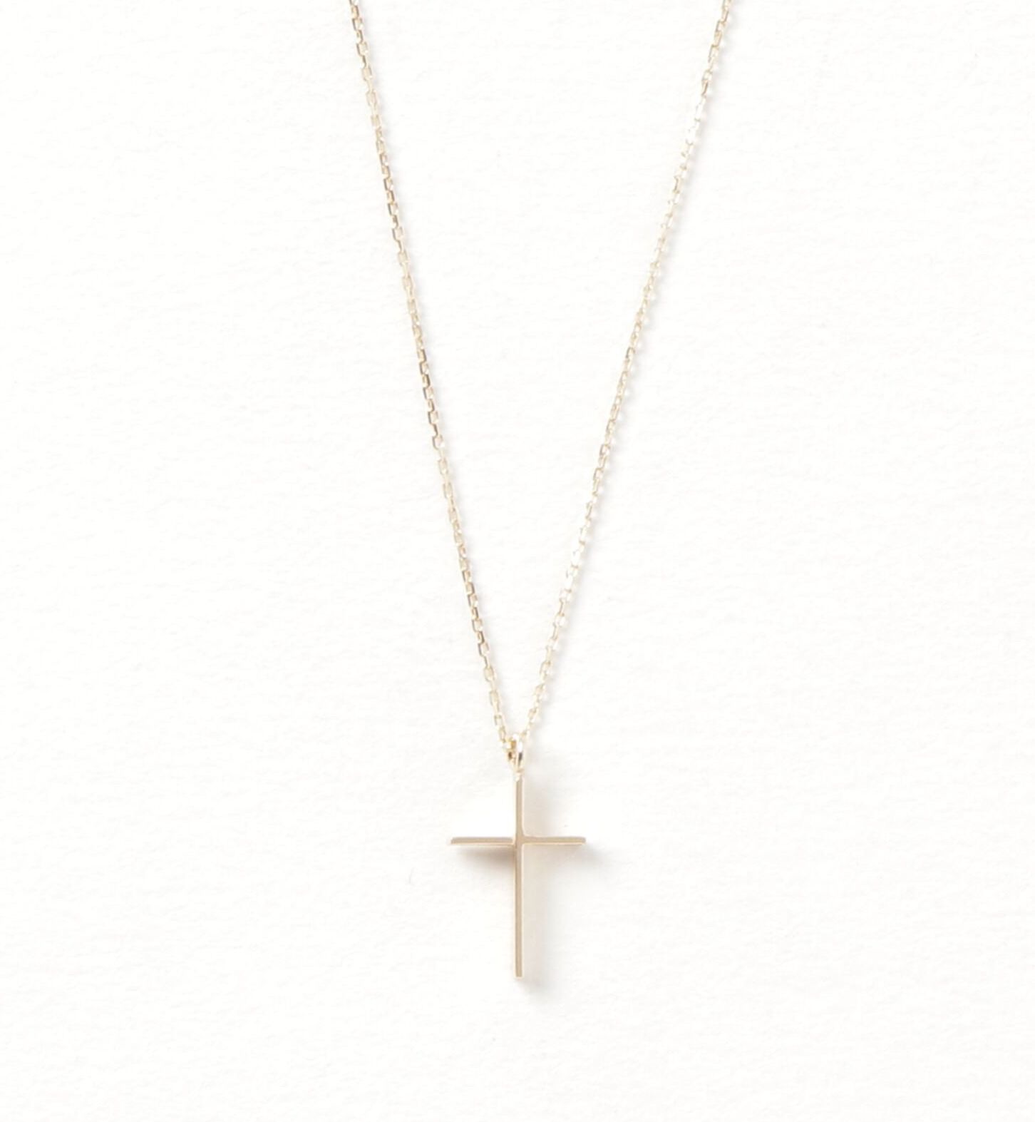  「ゴールド クロス ネックレス | K10YG 」|ネックレス|