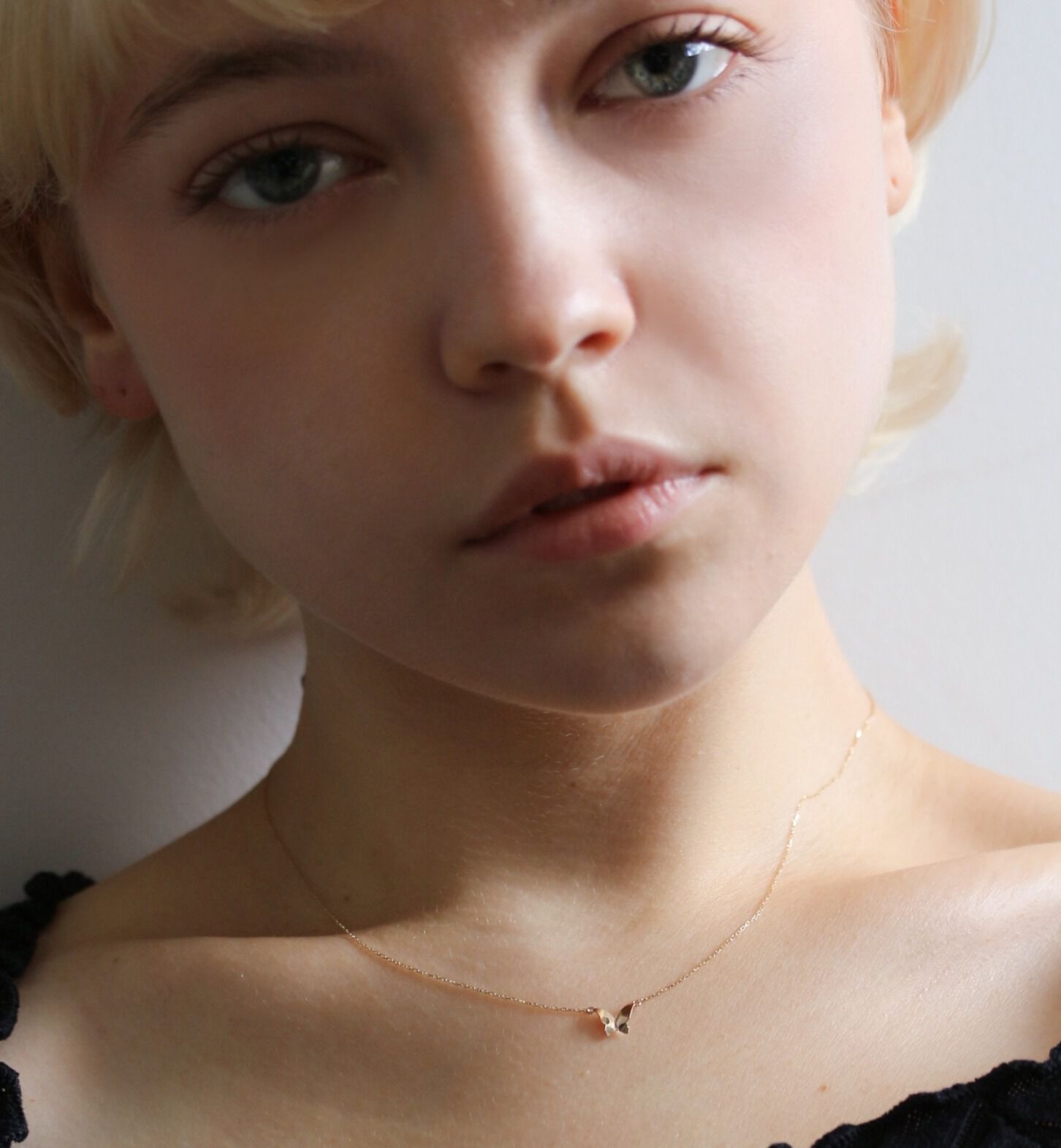  「ゴールド バタフライ ネックレス | K10YG」|ネックレス|