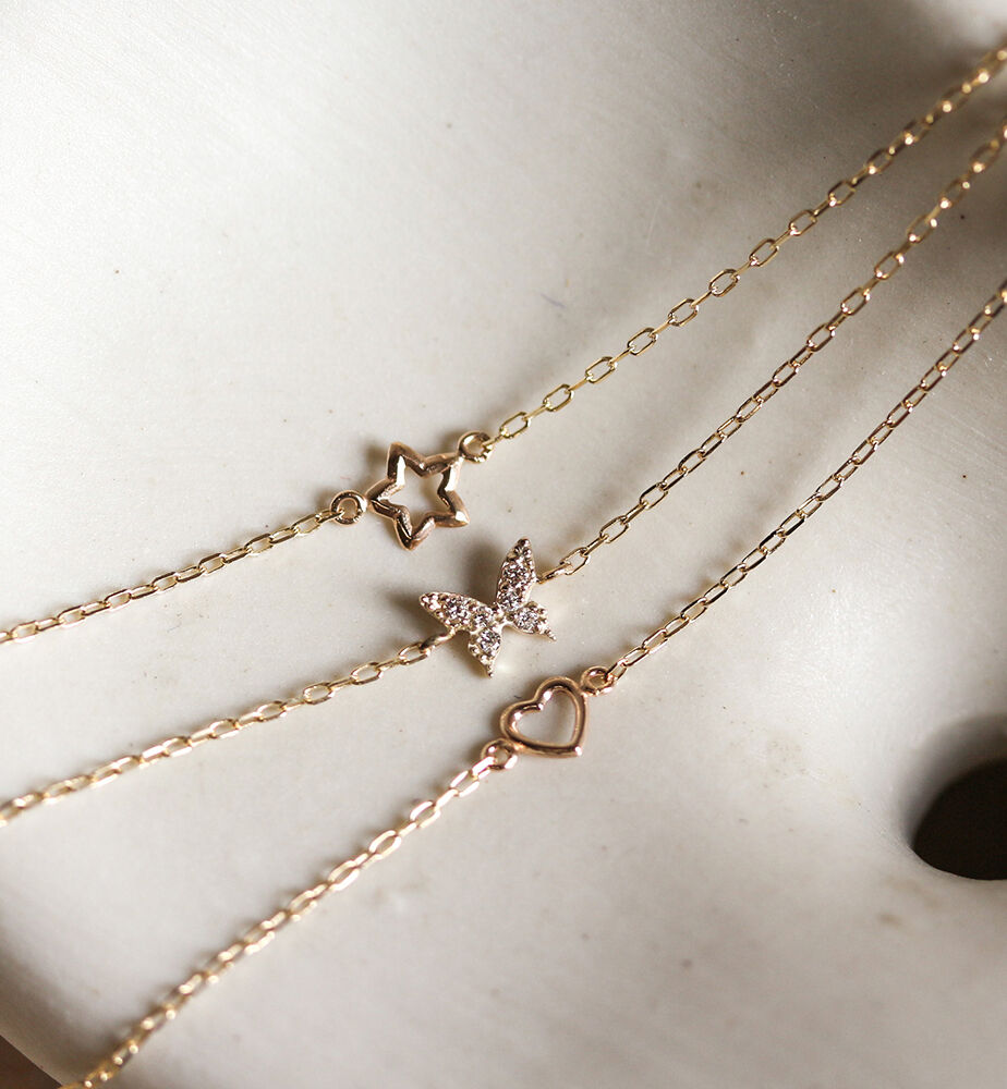  「ゴールド スター ブレスレット | K10YG」|ブレスレット・バングル|