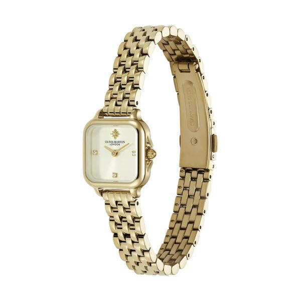 OLIVIA BURTON 「〈OLIVIA BURTON(ｵﾘﾋﾞｱﾊﾞｰﾄﾝ)〉ｸﾗｼｯｸ 20mm　ｸﾞﾛﾌﾞﾅｰ ﾐﾆｱｲﾎﾞﾘｰ ｻﾝﾚｲｺﾞｰﾙﾄﾞ ﾌﾞﾚｽﾚｯﾄ」|腕時計|